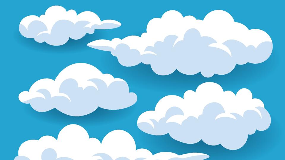Cartoon clouds