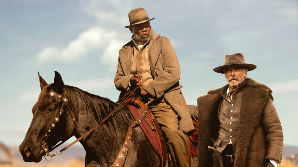 Samuel L. Jackson and Pierce Brosnan in "The Unholy Trinity."