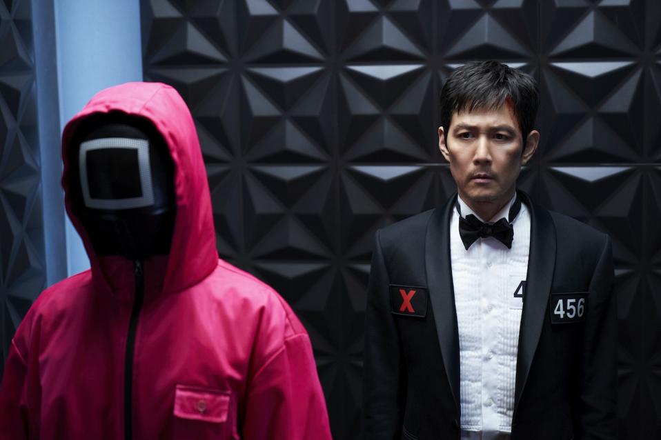 Lee Jung-jae as Seong Gi-hun (aka Player 456) in 'Squid Game' on Netflix.