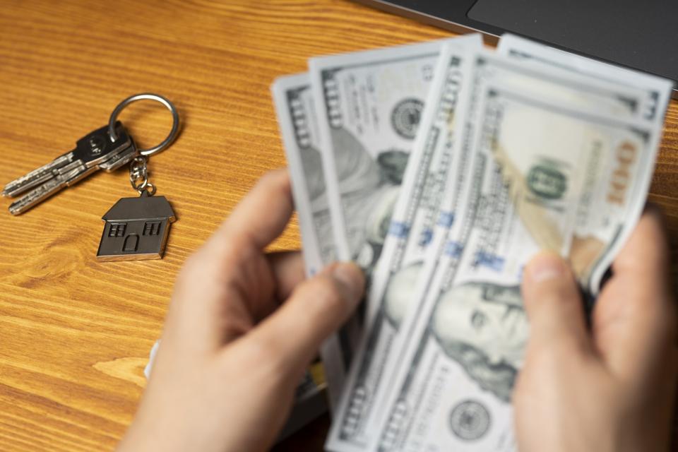 Home Real Estate Property Handover Sale Concept