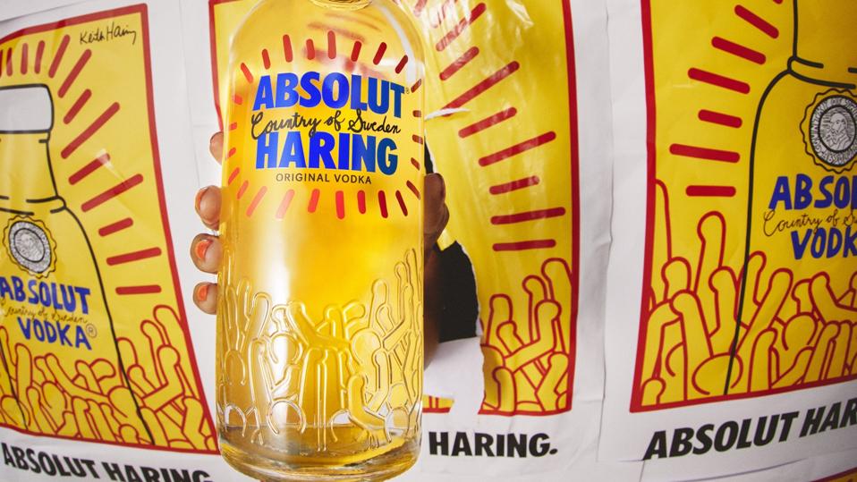 Absolut Haring bottle and posters