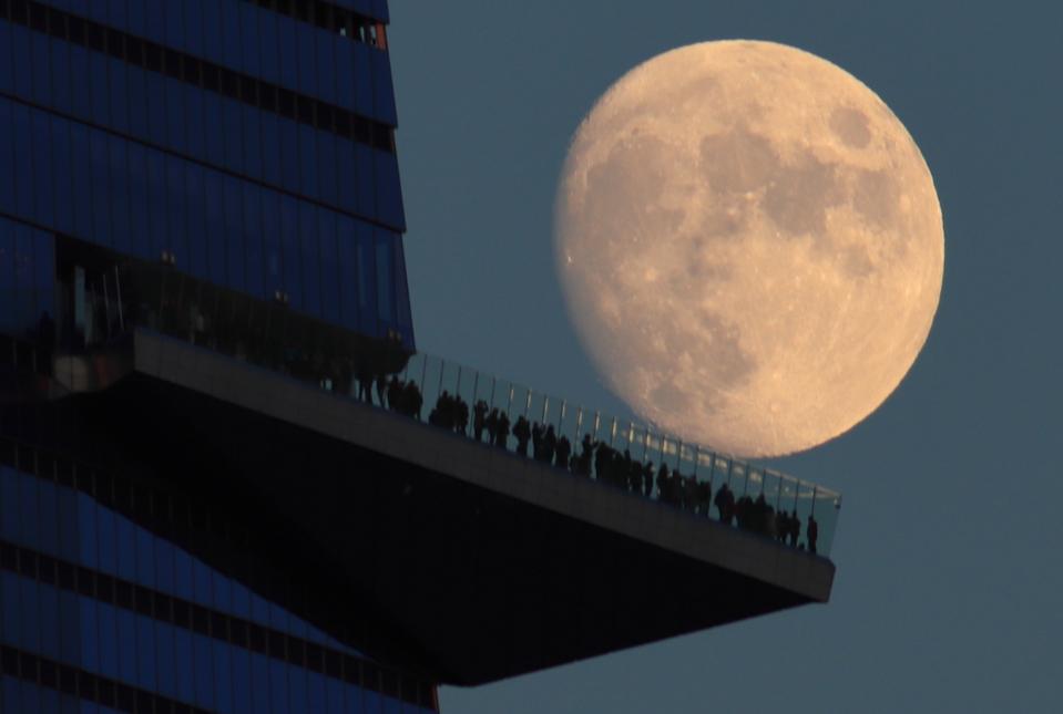 Moonrise in New York City