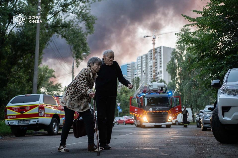 Russian attack on the Ukrainian capital; Kyiv