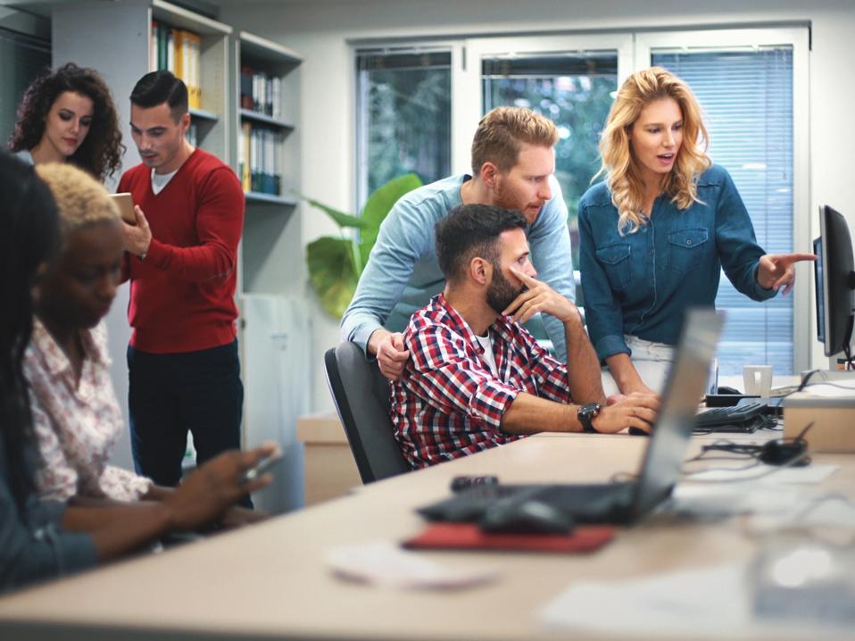 Web designers at work.