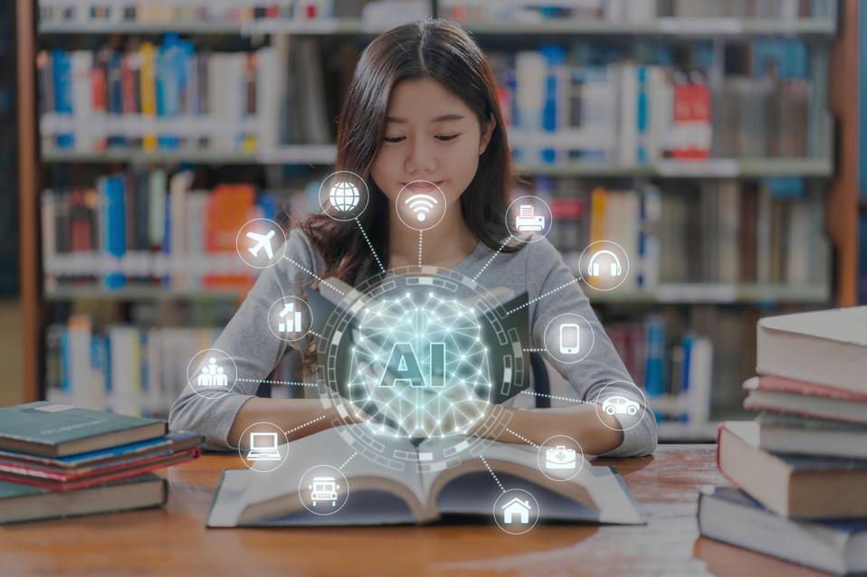 Artificial intelligence with a young student