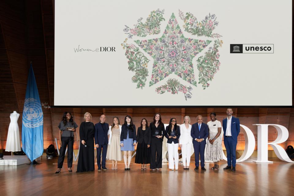 Dream for Change finalists at the Women At Dior and UNESCO partnership event in Paris