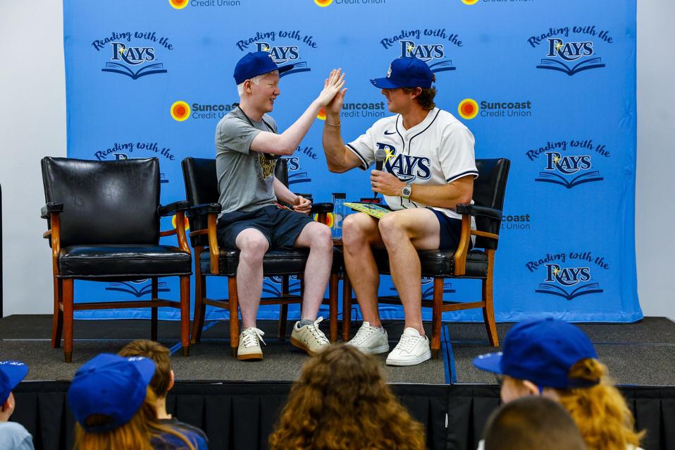Ryan Pepiot Reading with the Rays