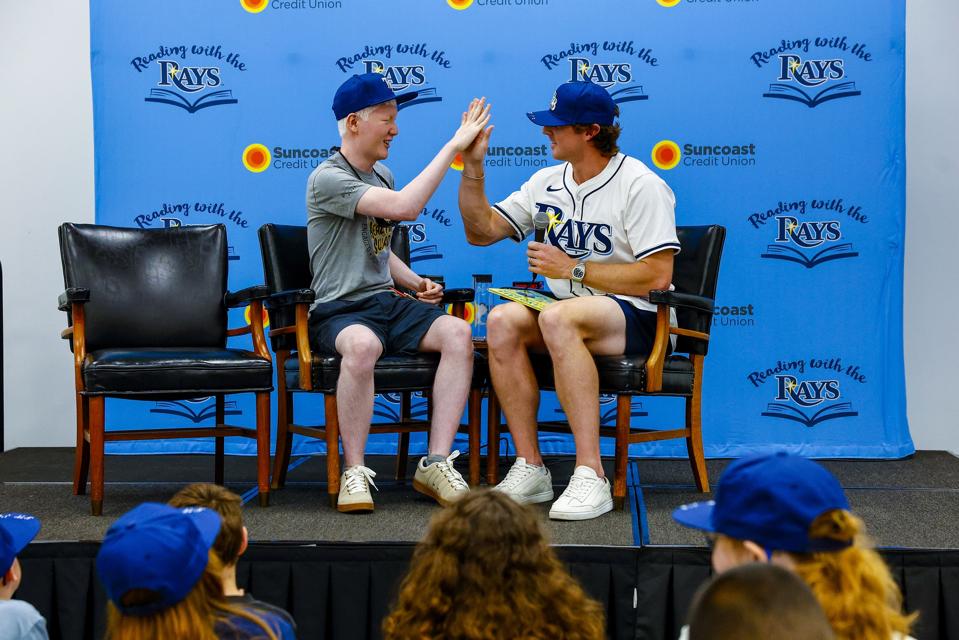Ryan Pepiot Reading with the Rays