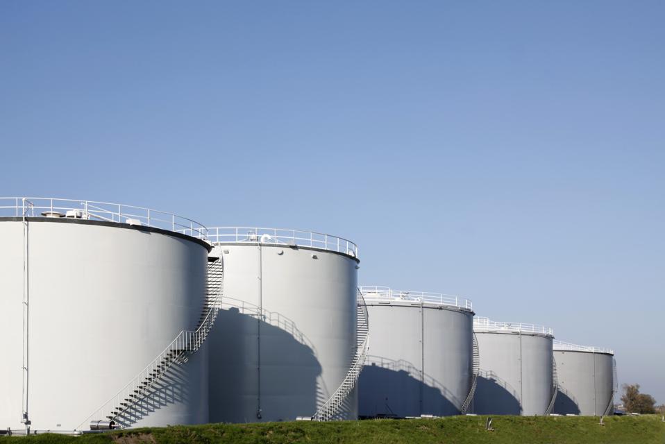 Oil storage tanks