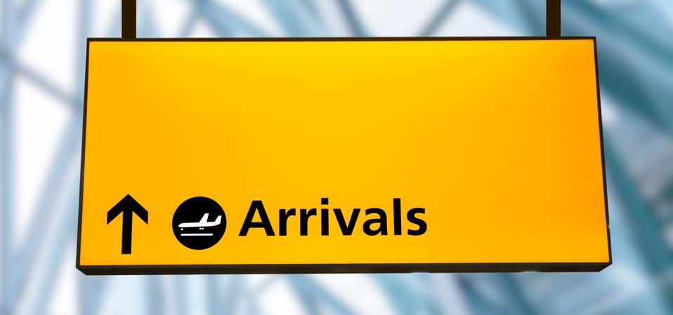 Check in, Airport Departure & Arrival information board sign