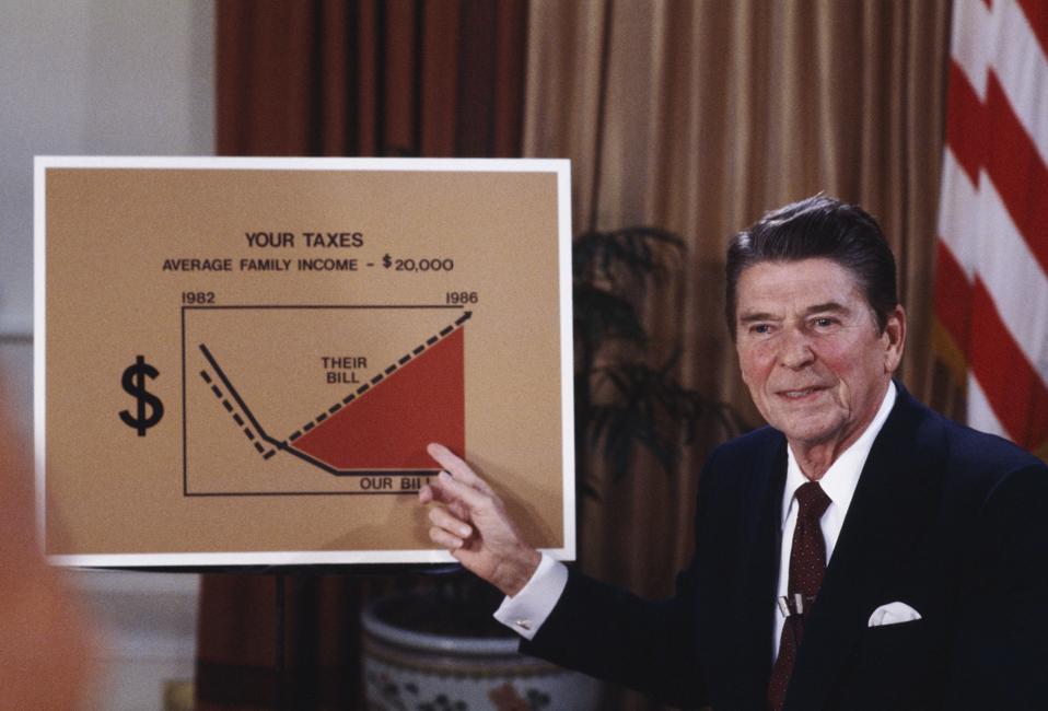 Ronald Reagan Speaks On Tax Reduction