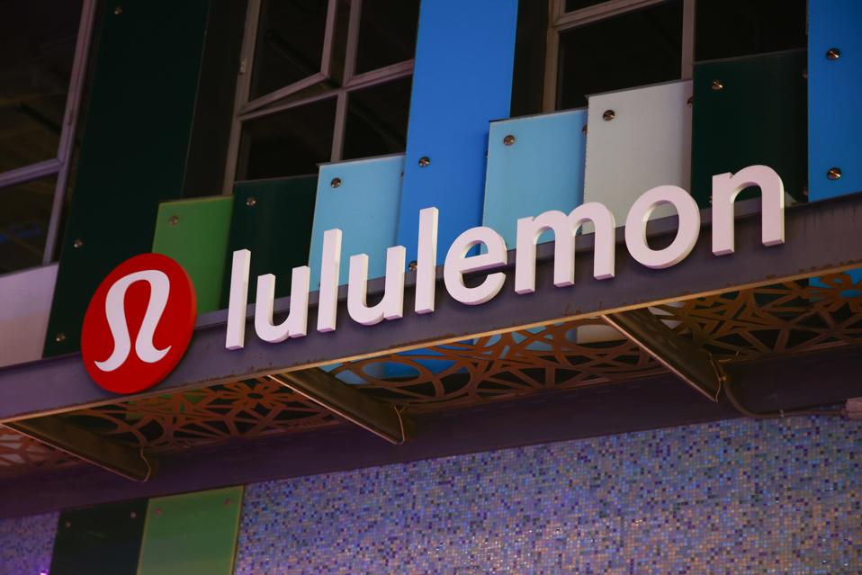 Lululemon store front and logo