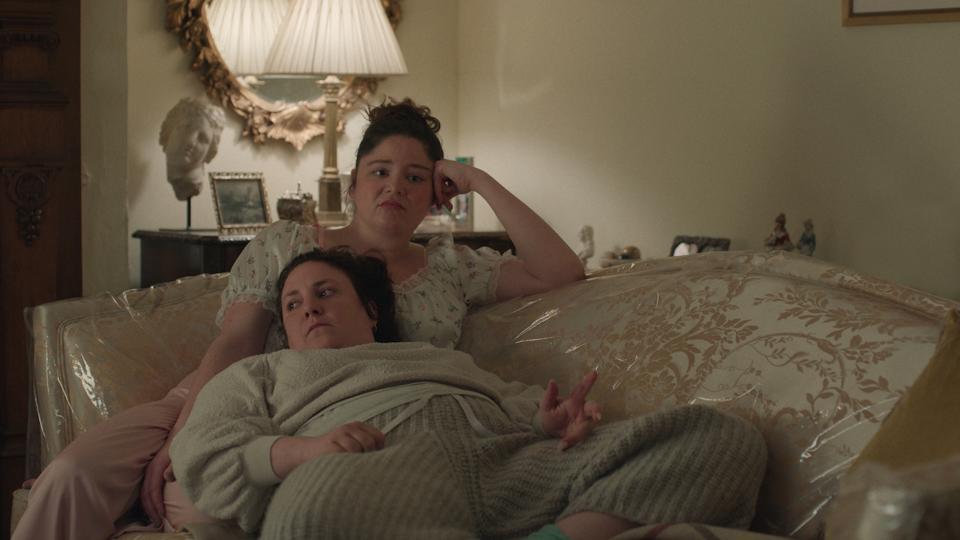 Lena Dunham and Megan Stalter in 'Too Much' on Netflix.