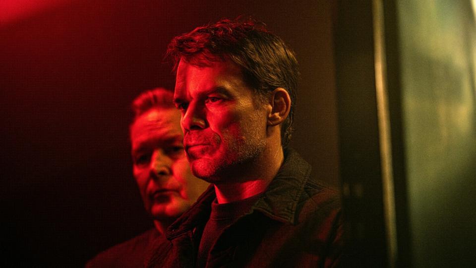 James Remar and Michael C Hall in "Dexter: Resurrection."