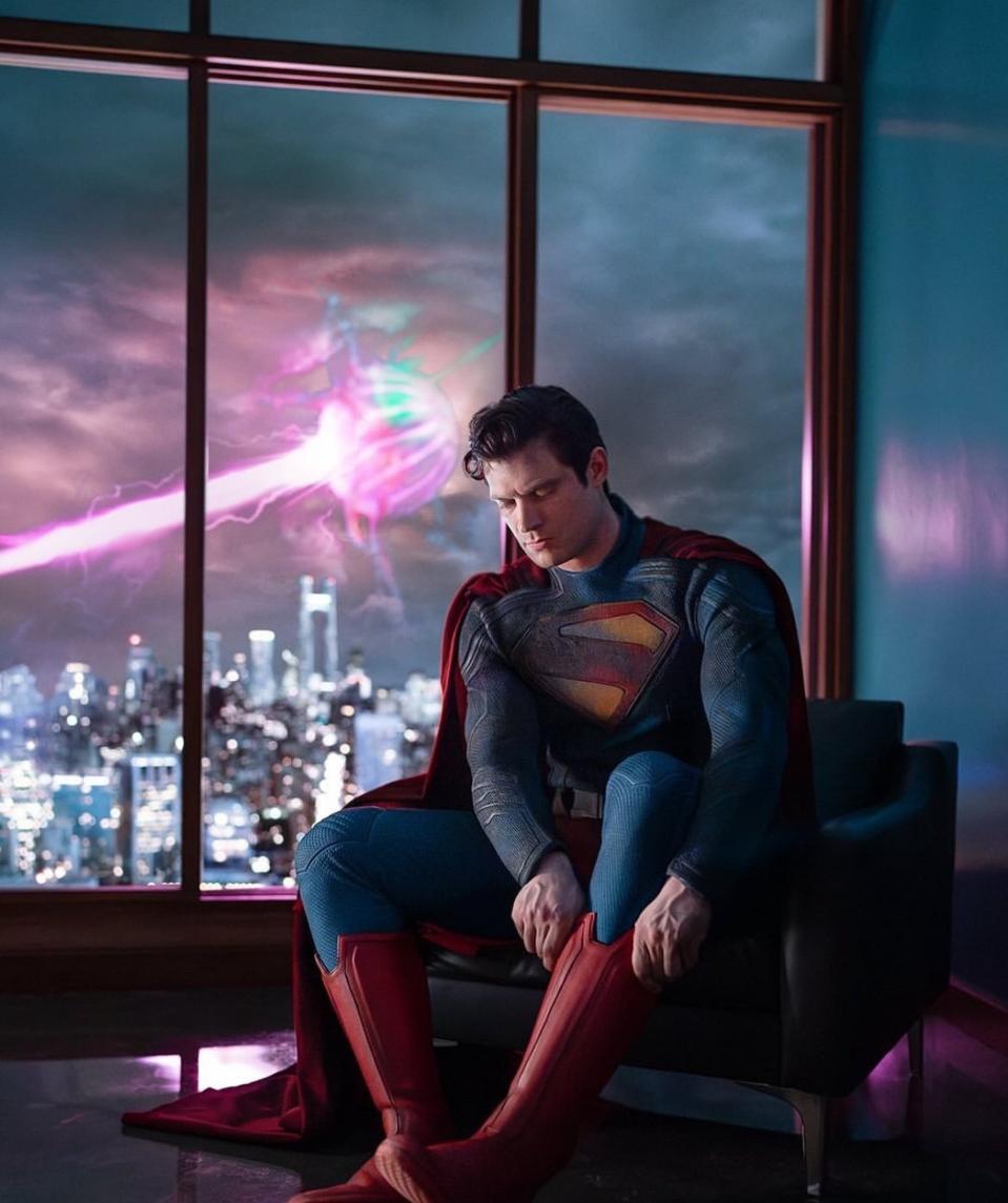 David Corenswet suits up in "Superman."