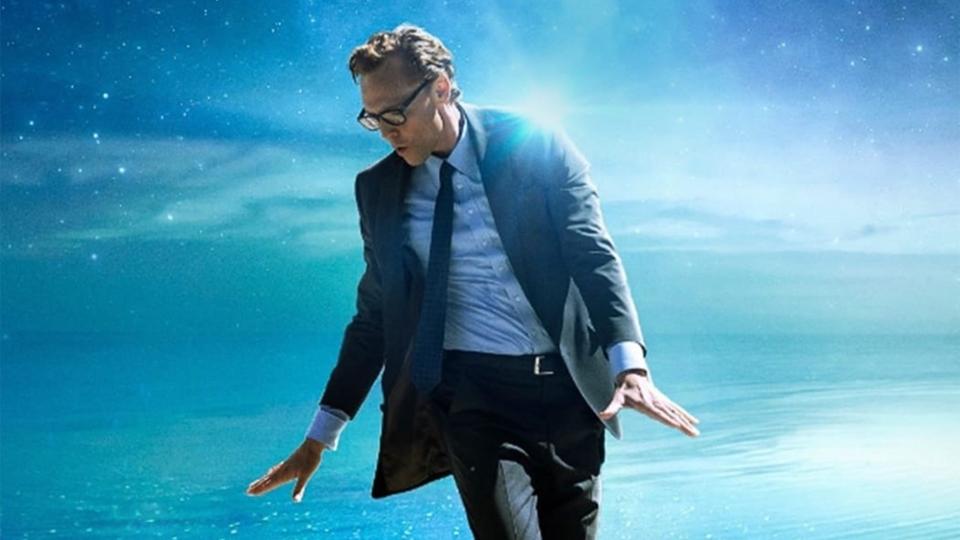 "The Life of Chuck" partial poster featuring Tom Hiddleston.