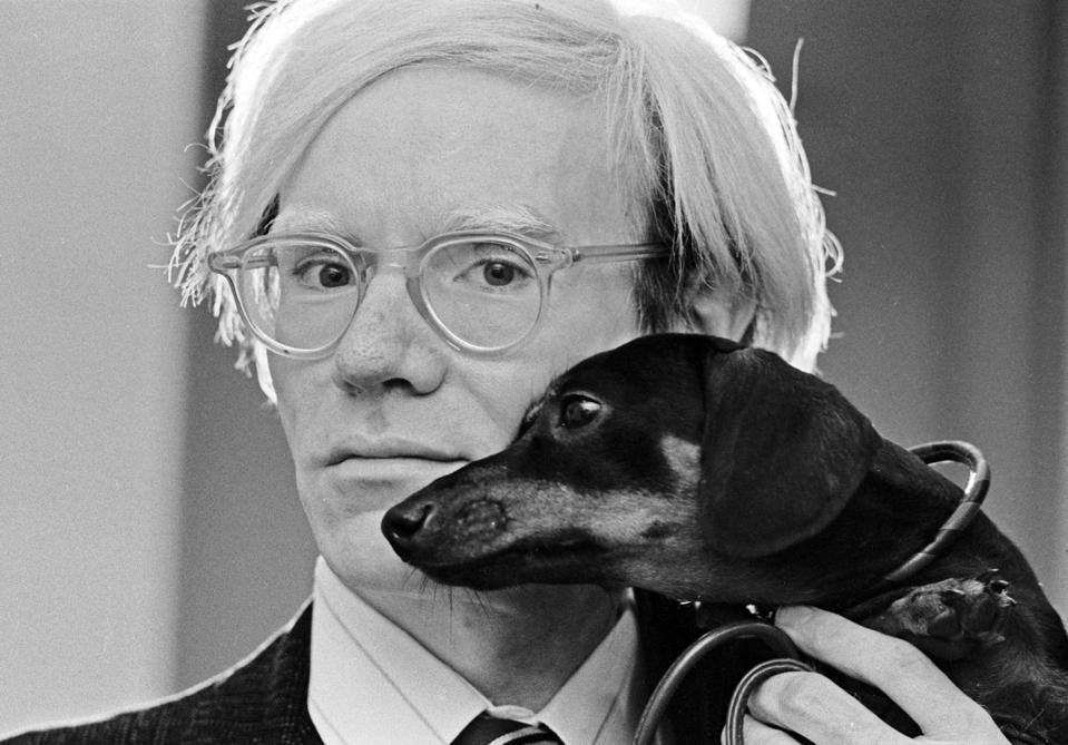Andy Warhol And His Dog Archie