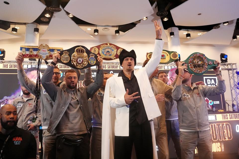 Daniel Dubois v Oleksandr Usyk - Press Conference - Wembley Stadium