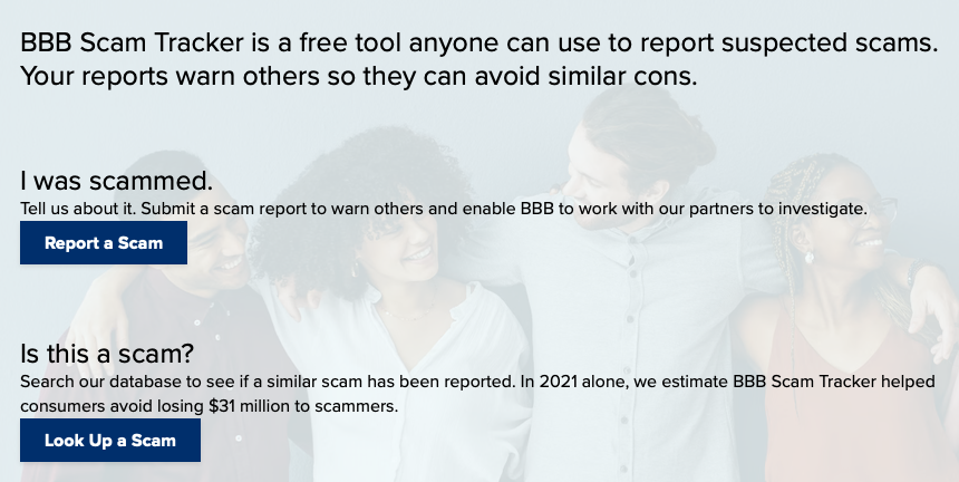 Check the BBB Scam Tracker database for Amazon attacks.
