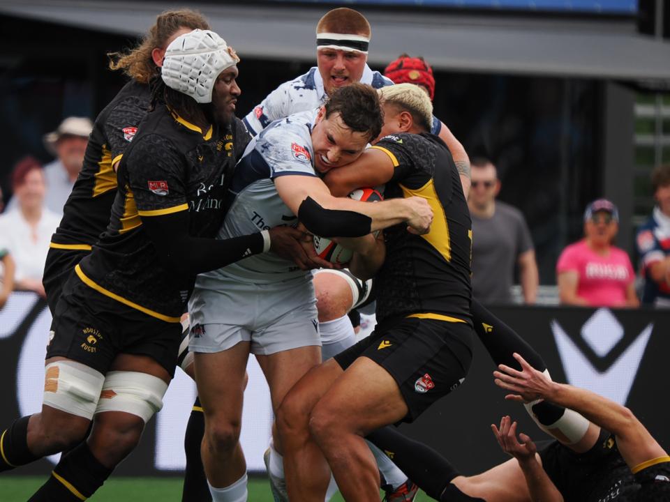 New England Free Jacks vs. Houston Sabercats in the Major League Rugby 2025 Championship, Saturday, June 28 at Centreville Bank Stadium in Rhode Island.