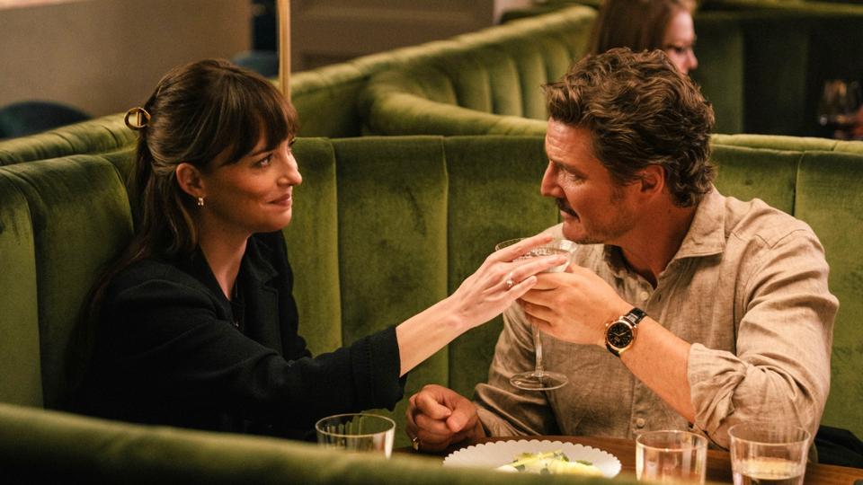 Dakota Johnson and Pedro Pascal in "Materialists."