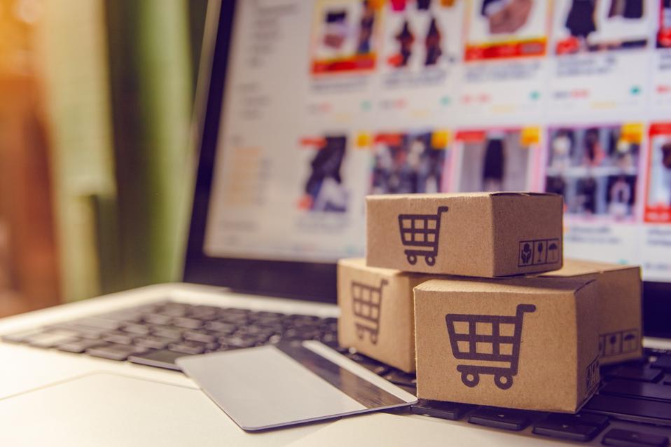 Shopping online concept