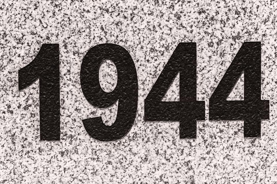 numbers 1944 on a marble slab