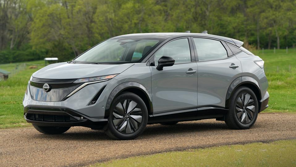 This month Nissan is offering a $10,000 cash rebate on its full-electric Ariya.