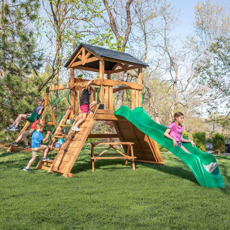 Backyard Swing Best Wooden Swing Sets 2021 Best Swing Sets 2025 - Main Image