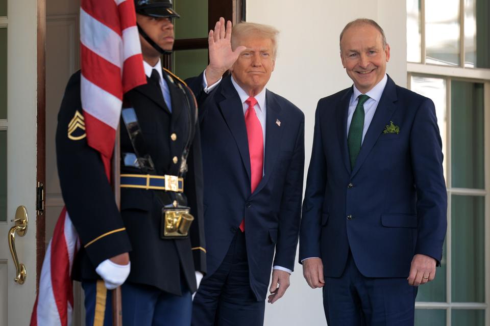 President Trump met with Ireland's prime minister, or taoiseach, Micheal Martin, at the White House in March, a few week before Liberation Day on April 2, when Trump announced his global trade war, and well before threatening 30% tariffs on the 27-nation European Union, set to go into effect on Aug. 1. Ireland is a large supplier of critical, often life-saving medicines to the United States.