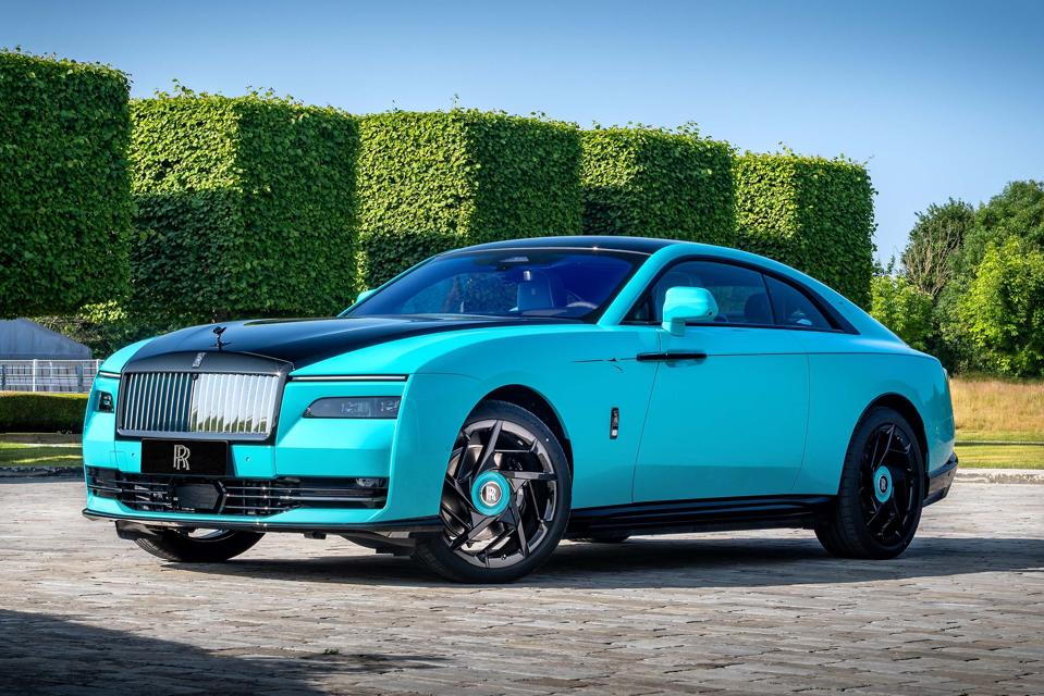 Black Badge Spectre with contrasting blue and black two-tone paintwork