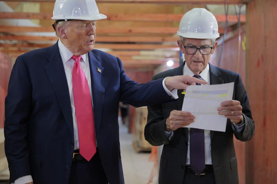 President Trump Visits Federal Reserve
