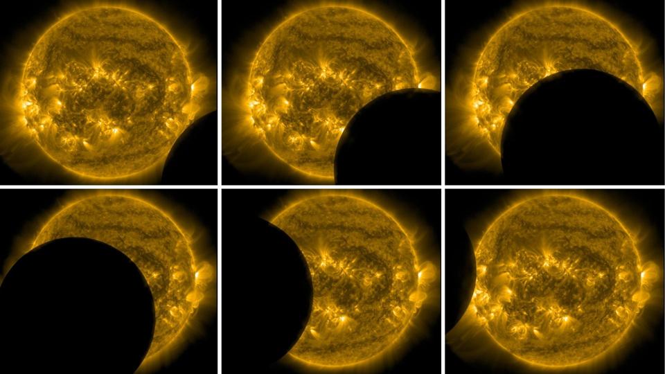 NASA's Solar Dynamic Observatory captured a rare solar eclipse from Earth orbit on July 25, 2025. 