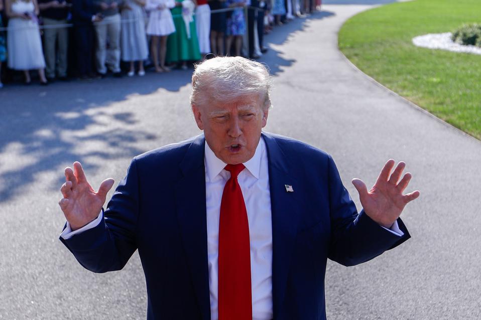 US President Donald Trump...