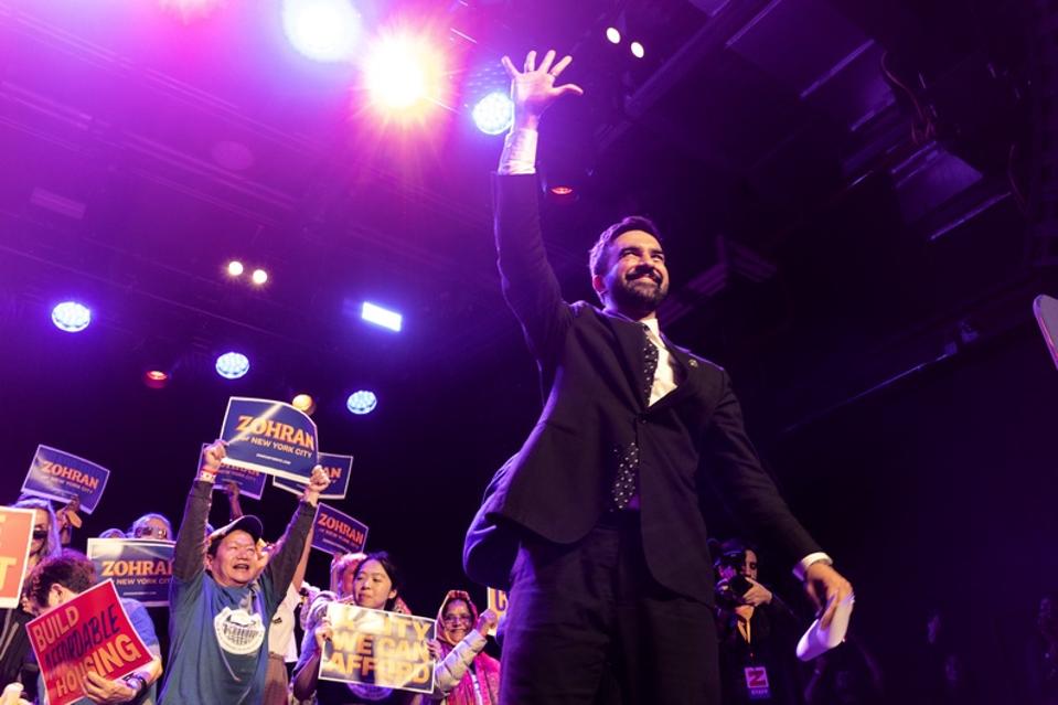 Zohran Mamdani campaign rally for mayor of New York City