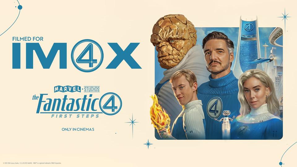 The Fantastic Four: First Steps shot for IMAX poster