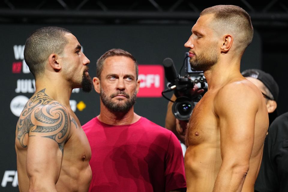 UFC Fight Night: Whittaker v De Ridder - Ceremonial Weigh-In