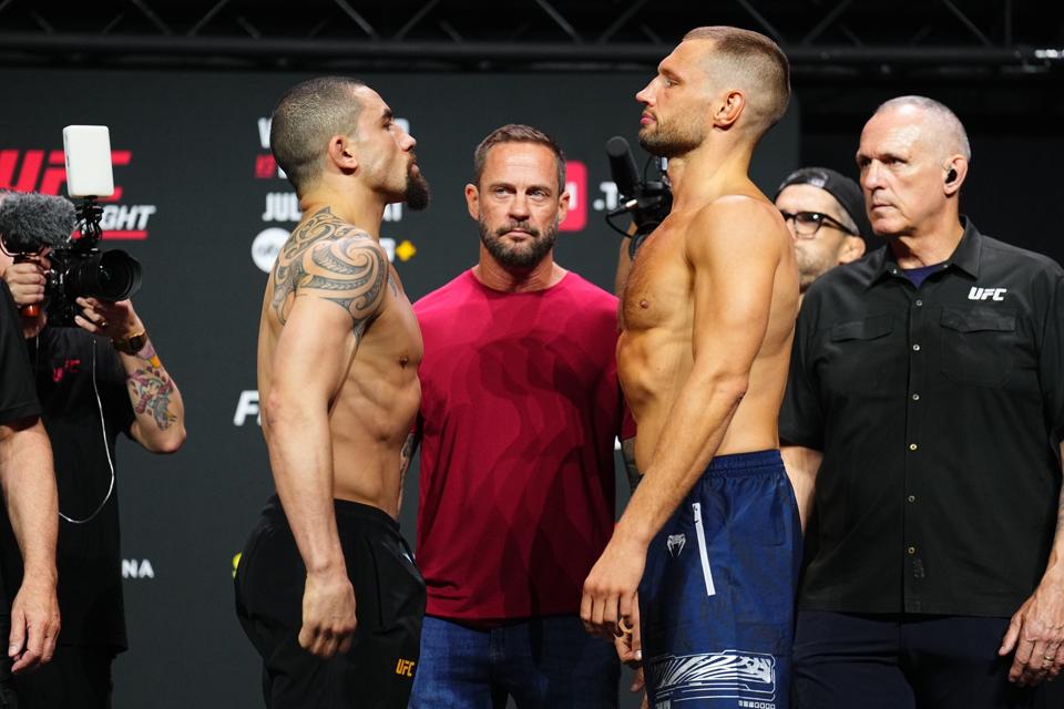 UFC Fight Night: Whittaker v De Ridder - Ceremonial Weigh-In