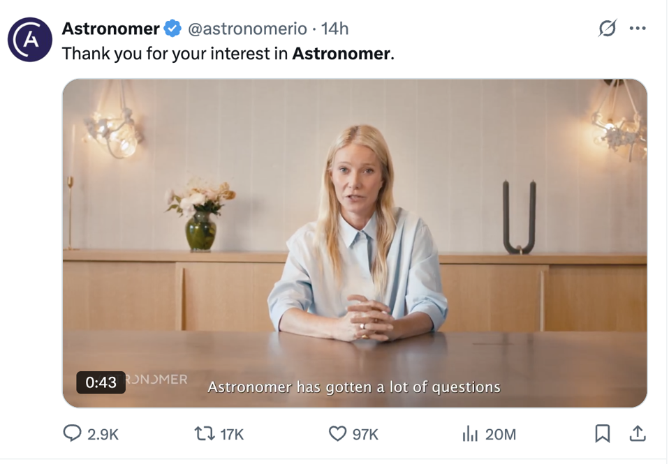 Astronomer Data AI viral win