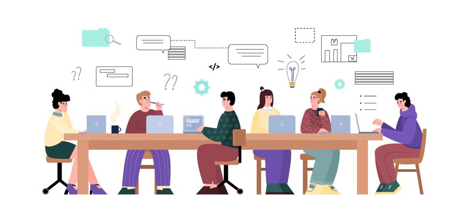 Teams rapidly prototype new ideas using AI tools during a high-intensity vibathon session.