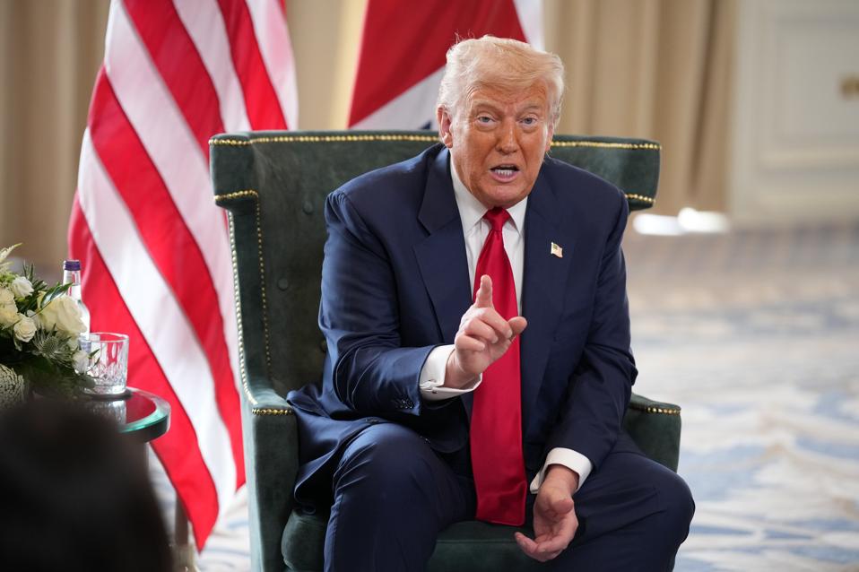 U.S. President Donald Trump Visits Scotland For Rounds Of Golf And Trade Talks