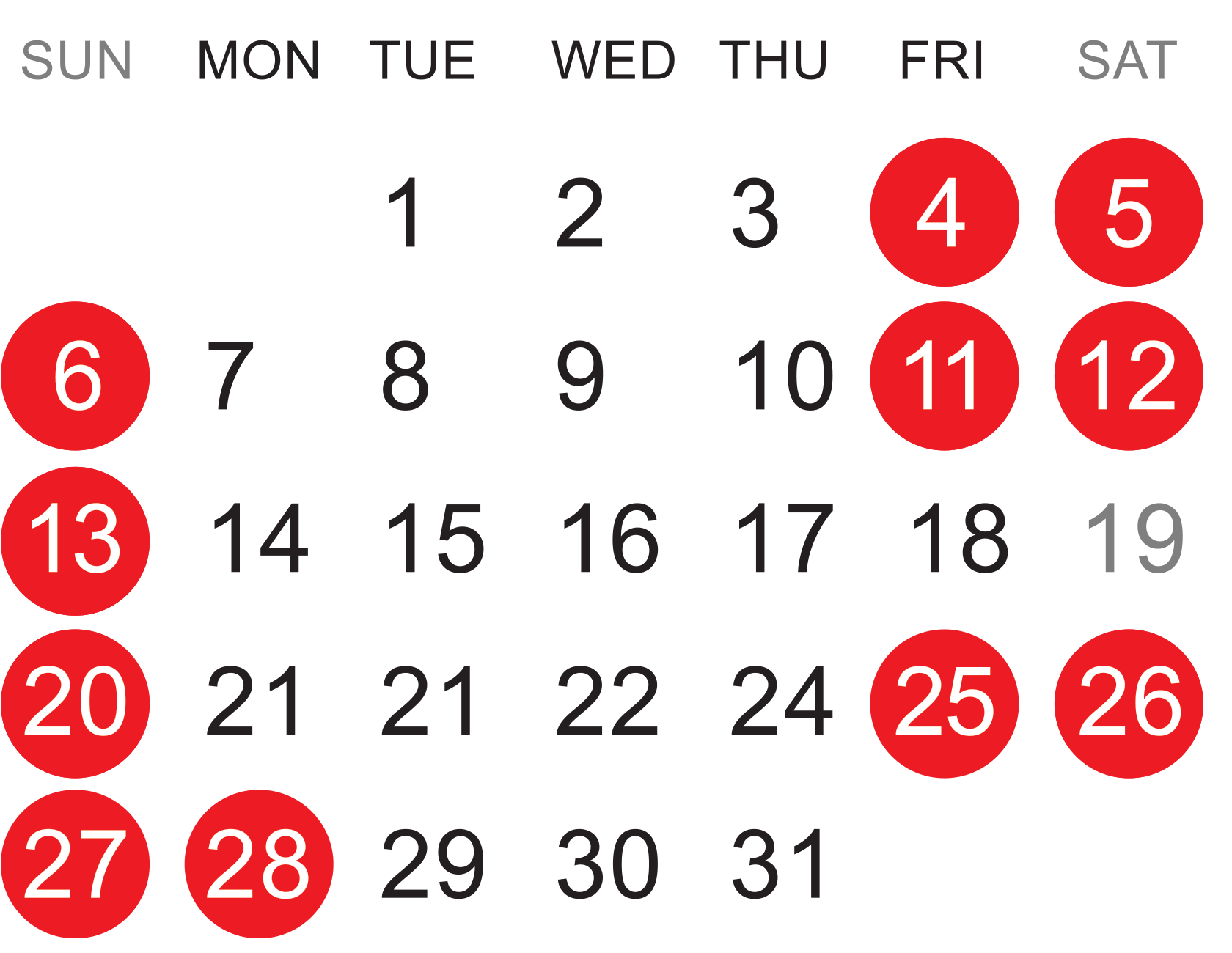 calendario de Trump 7