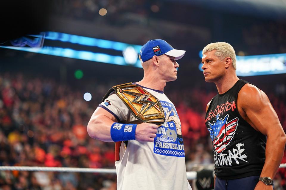 John Cena stares down Cody Rhodes