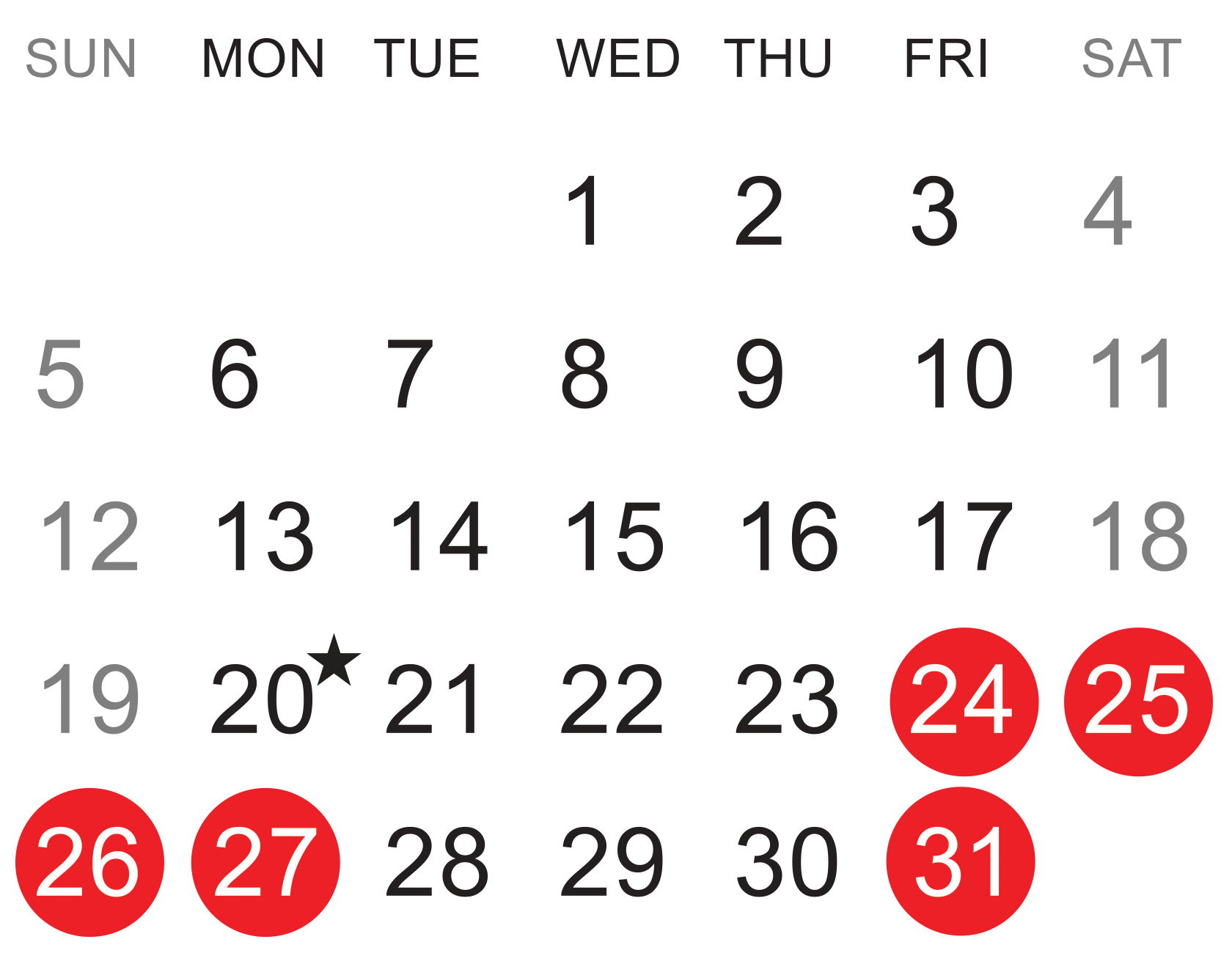 calendario de Trump 1