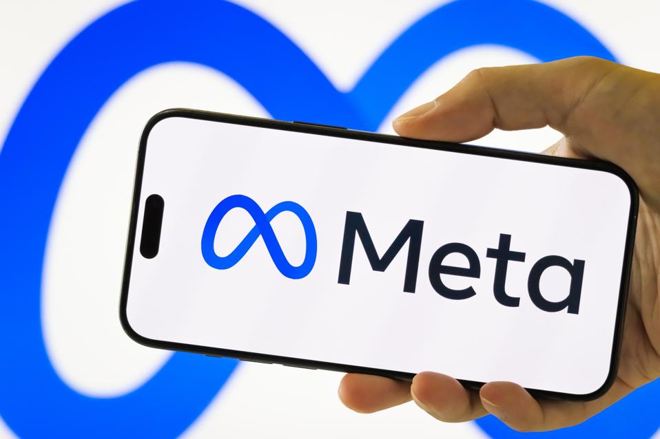 Meta Platforms Inc. logo displayed on smartphone screen