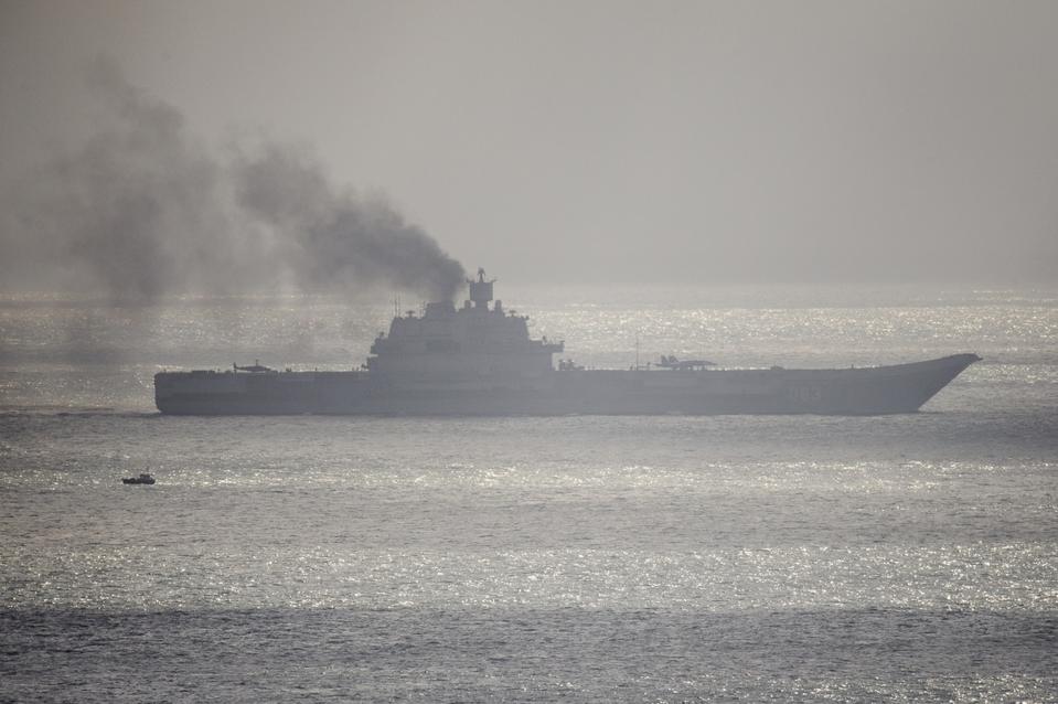 Russian Naval Ships Travel Through The English Channel