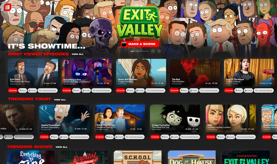 Netflix of AI UI Preview