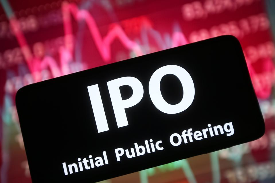 In this photo illustration, an IPO (Initial public offering...