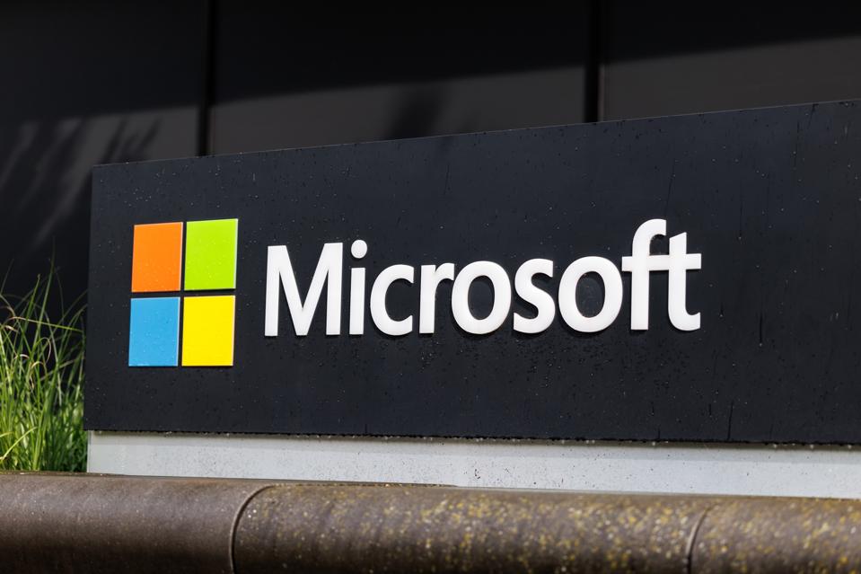 Branding at the headquarters of Microsoft Germany