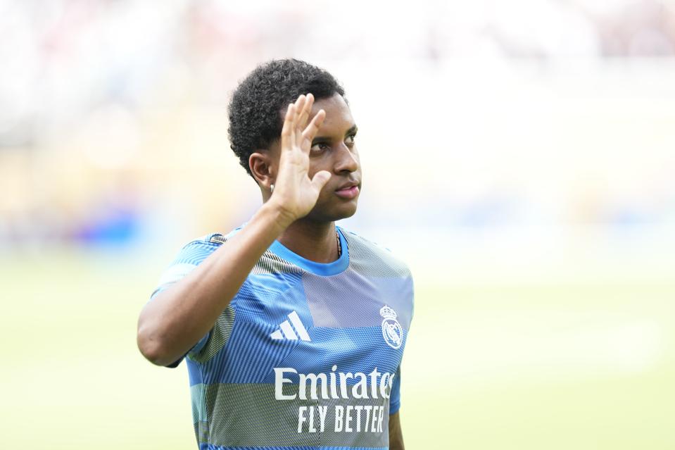 Rodrygo Goes in Real Madrid training gear.